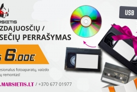 VAIZDAJUOSČIŲ / KASEČIŲ PERRAŠYMAS TIK 6 EUR