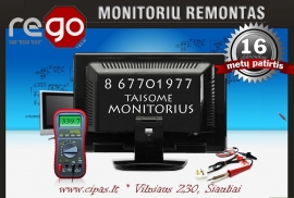 SPARČIAUSIAS, PATIKIMAS LCD/LED monitorių remontas