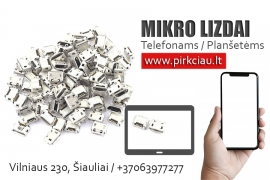 TELEFONŲ / PLANŠETŲ Micro USB lizdai 3,50 eur