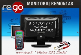SPARČIAUSIAS, PATIKIMAS LCD/LED monitorių remontas