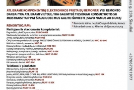 Elektronikos prietaisų remontas